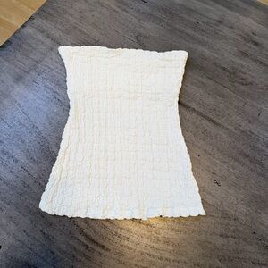 ZARA White Strapless Tube Top | Size Small | Stretchy Summer Essential